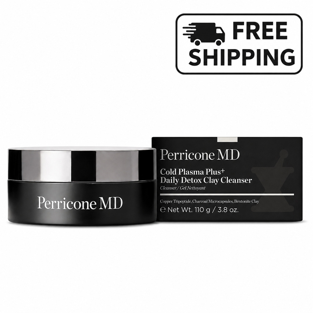 Perricone MD Cold Plasma Plus+ Daily Detox Clay Cleanser 3.8 oz 110g